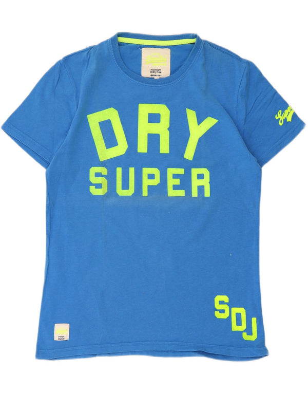 T-shirt grafica da uomo Superdry Top XL in cotone blu