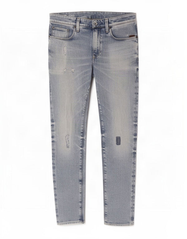 Jeans G-Star Attacc Super Slim Distressed da Uomo W31 L32 Cotone Blu
