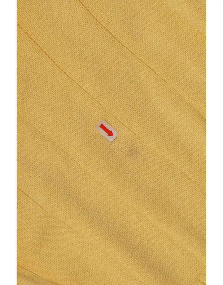 TOMMY HILFIGER Maglione da uomo con scollo a V XL in cotone giallo