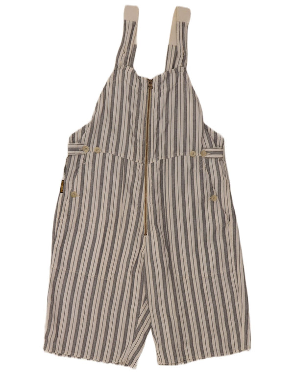 Pantaloncini Salopette Donna Armani IT 46 Large W36 Cotone a Righe Bianche