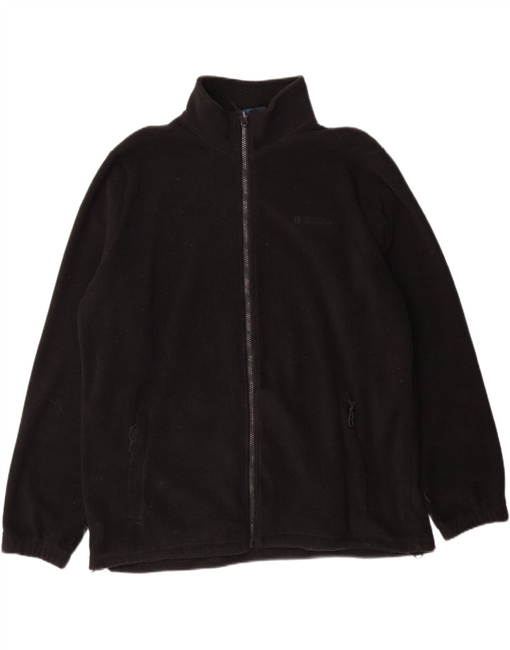 MOUNTAIN WAREHOUSE Mens Fleece Jacket UK 42 XL Black Polyester Vintage Mountain Warehouse and Second-Hand Mountain Warehouse from Messina Hembry 