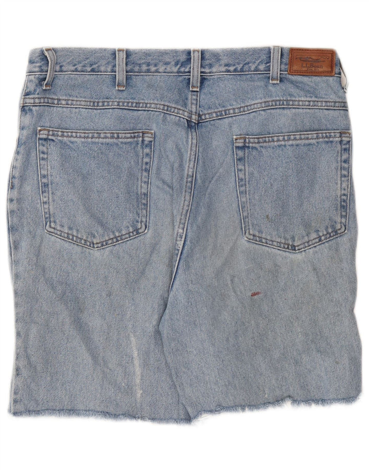 Pantaloncini di jeans da uomo L.L.BEAN W34 grande cotone blu
