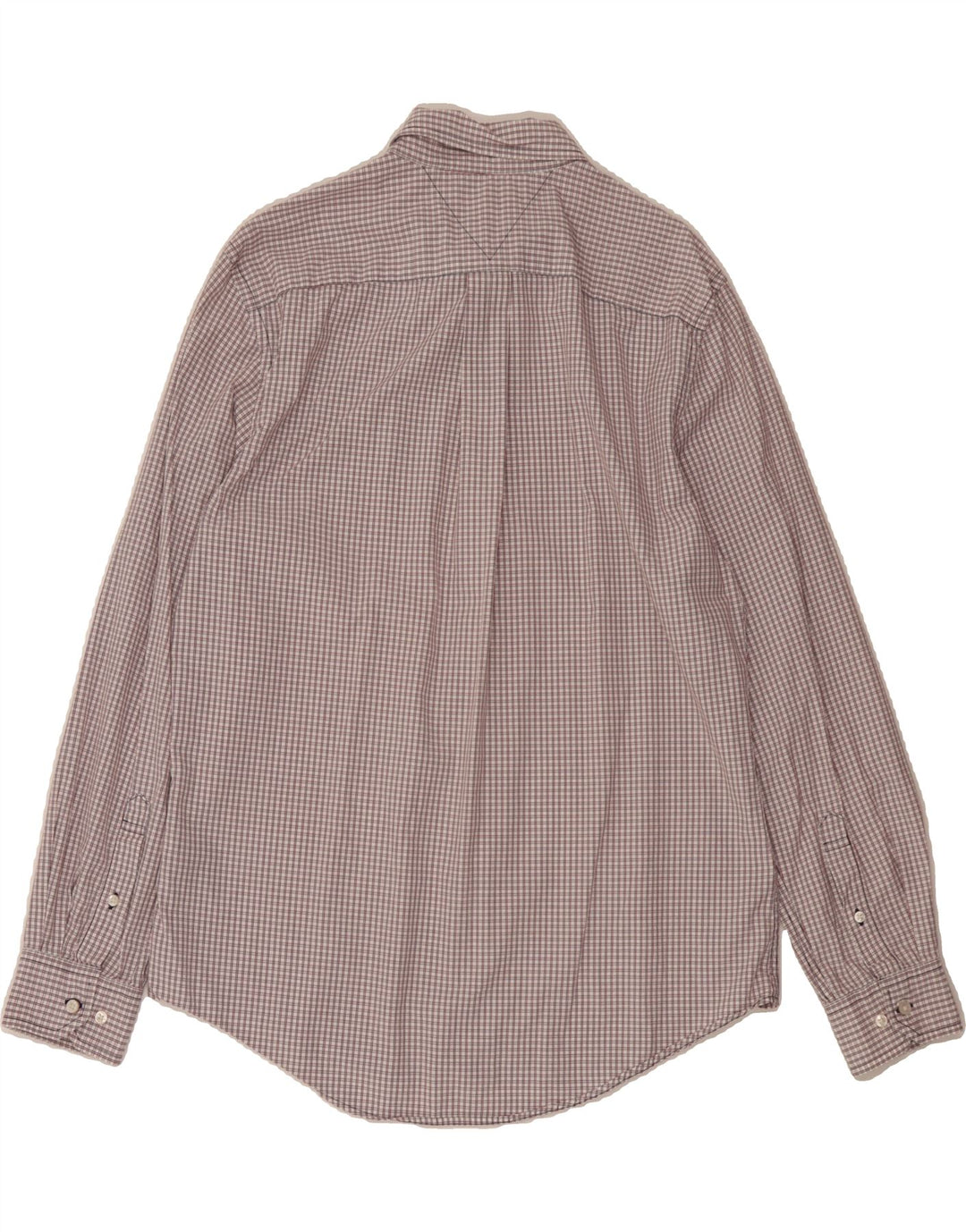 TOMMY HILFIGER Mens Shirt Large Multicoloured Check Cotton Vintage Tommy Hilfiger and Second-Hand Tommy Hilfiger from Messina Hembry 