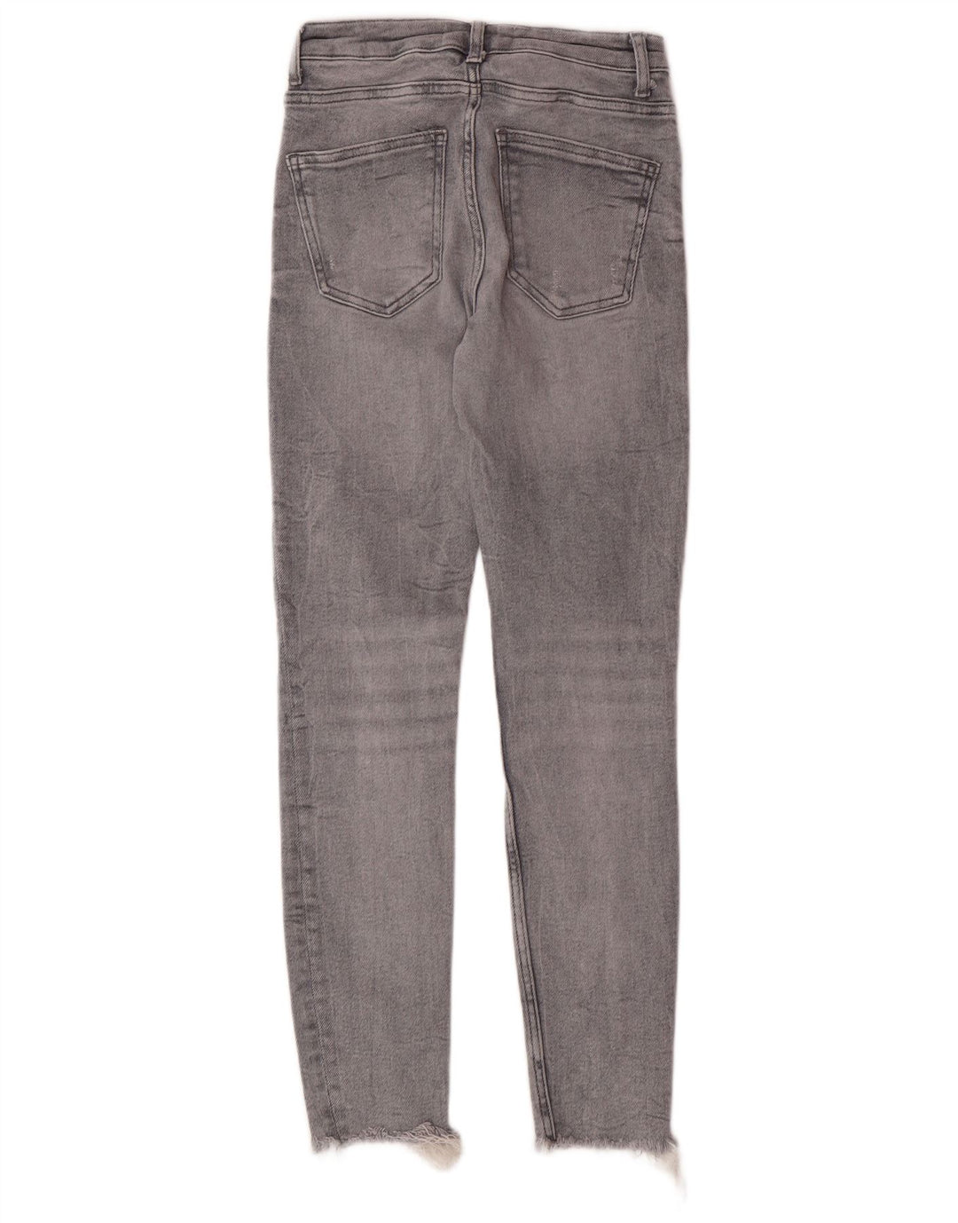 Jeans skinny da donna Zara EU 36 XS W26 L28 cotone grigio moderno