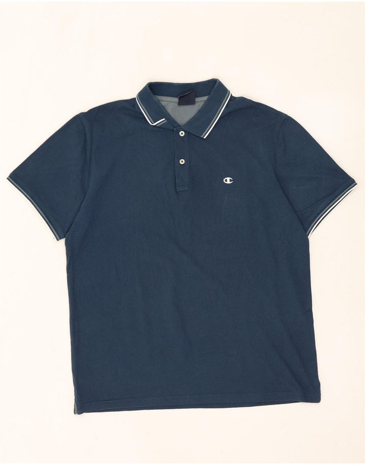 Polo da uomo Champion grande blu navy