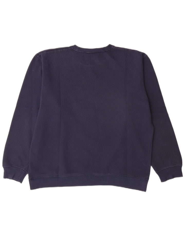 Felpa grafica da uomo Kappa Jumper XL blu navy in cotone