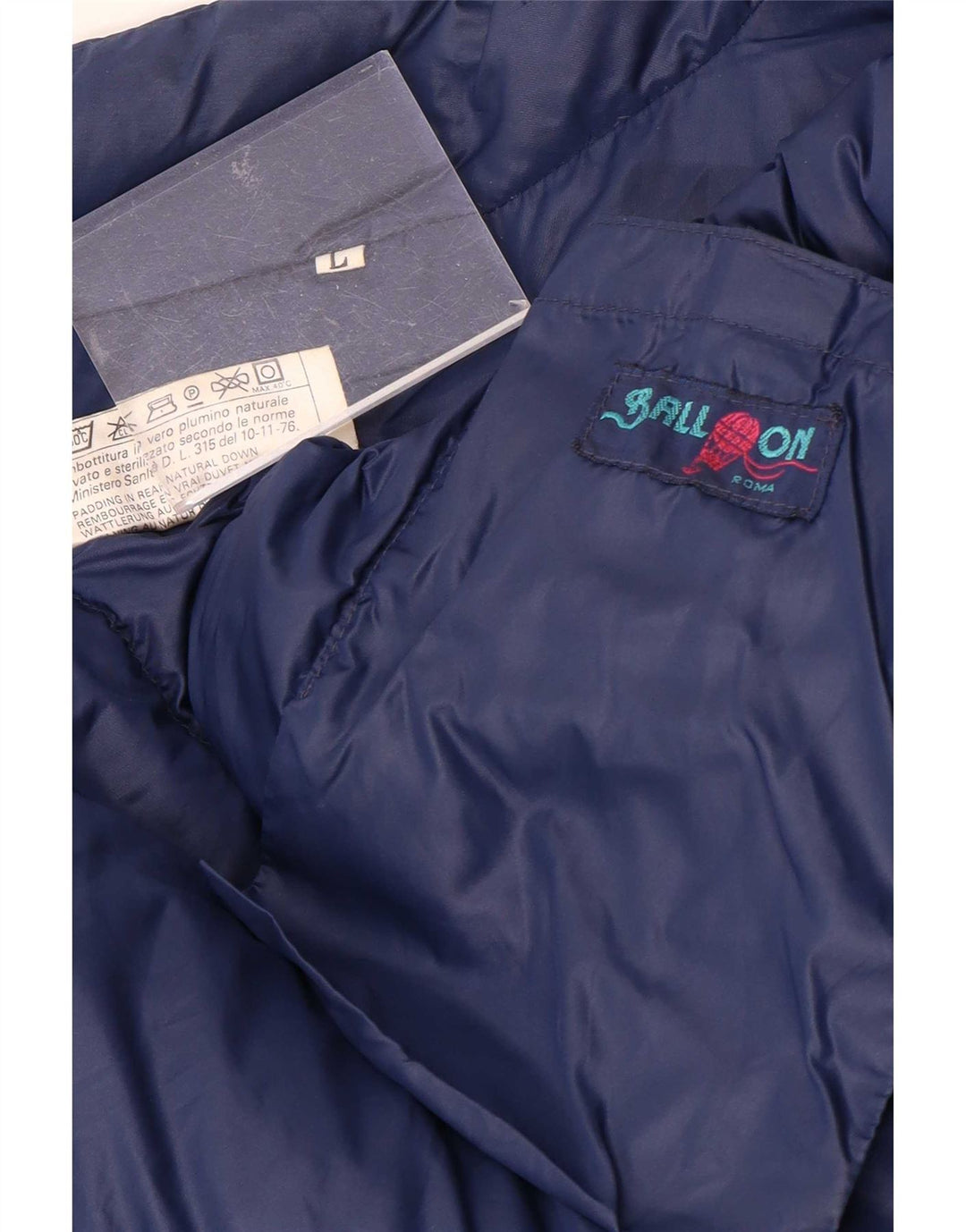 Giacca imbottita da uomo Ball On UK 40 Large Blu Navy in poliammide