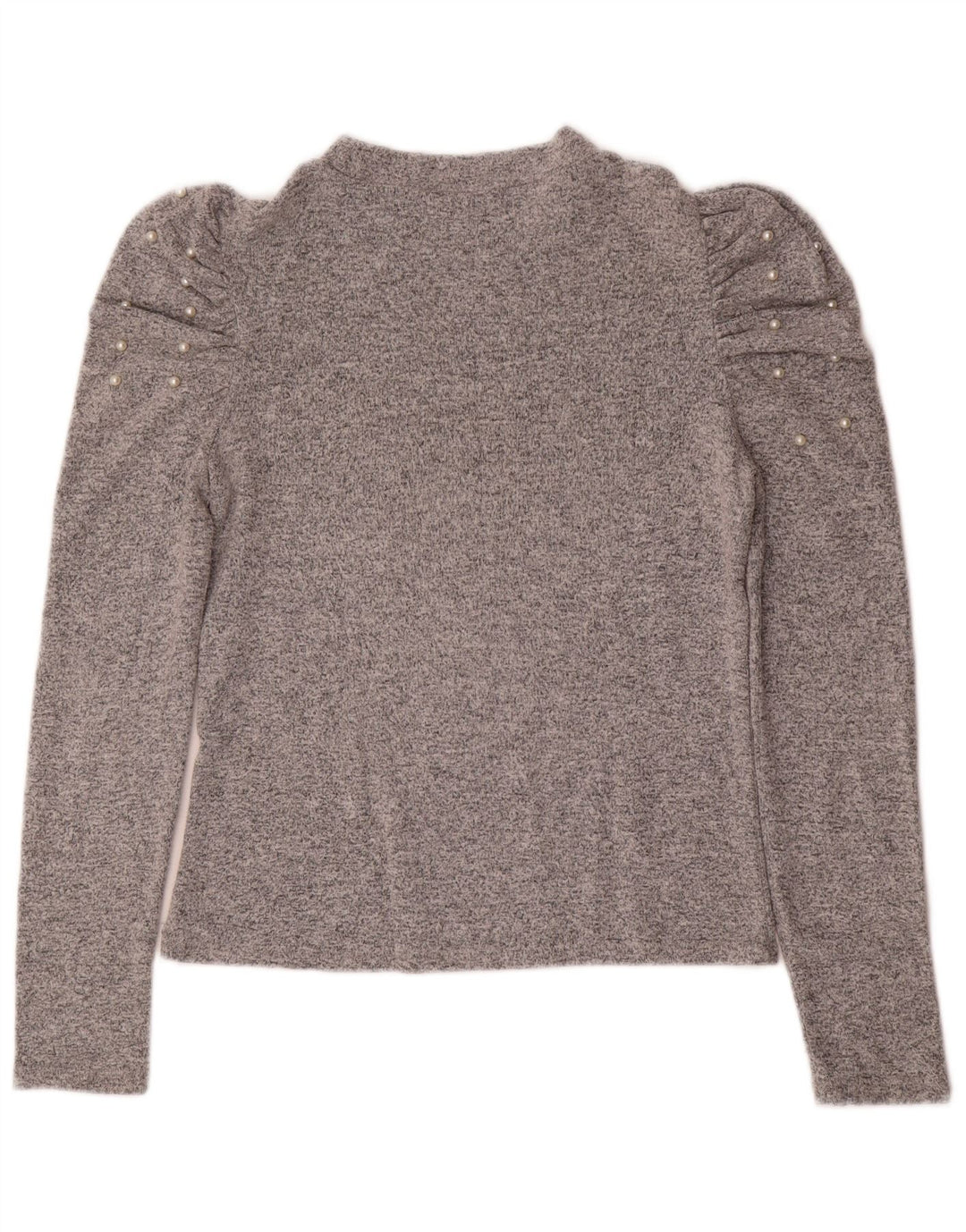 Maglione maglione girocollo da donna Zara UK 12 Grigio medio