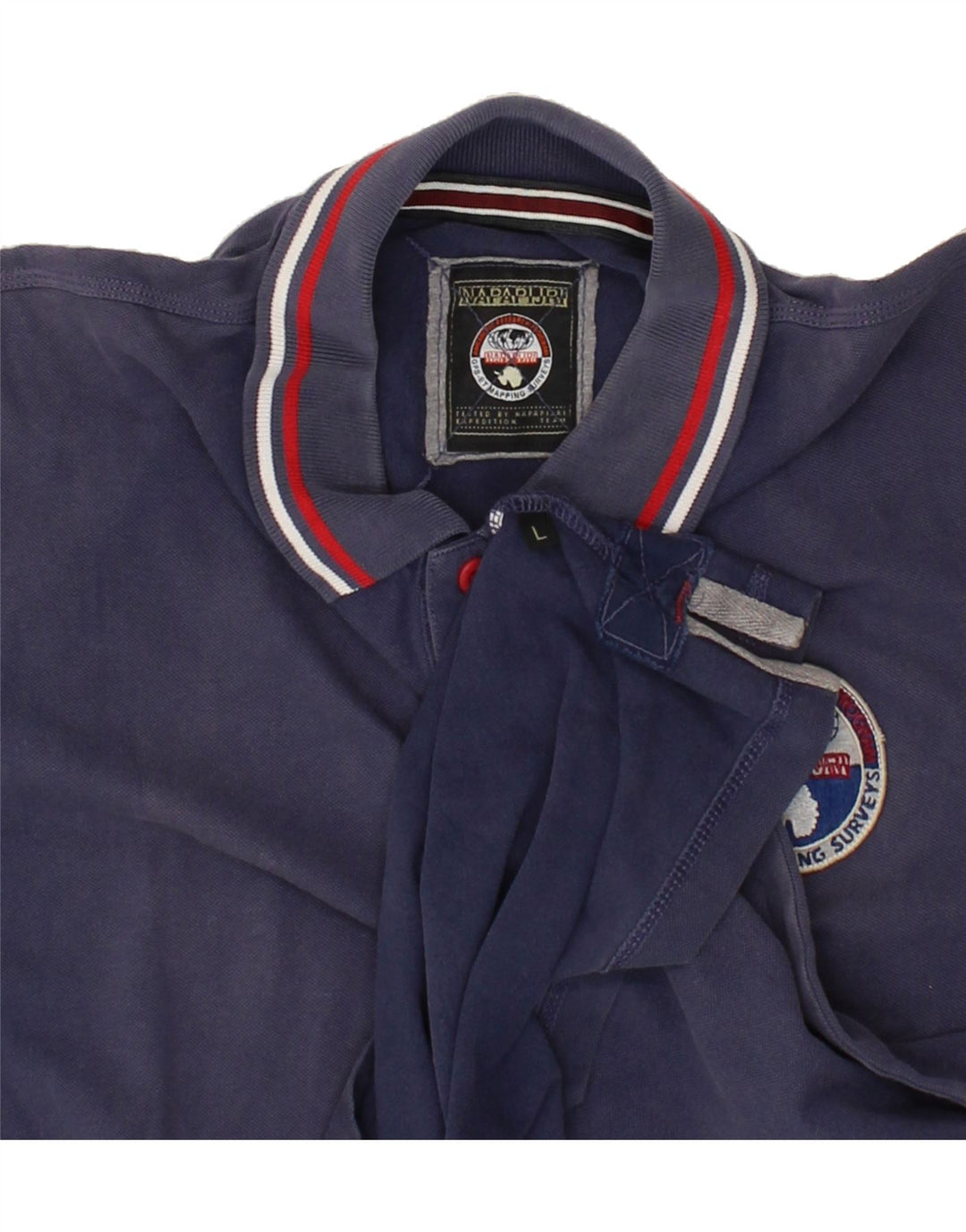 NAPAPIJRI Mens Polo Shirt Large Navy Blue Vintage Napapijri and Second-Hand Napapijri from Messina Hembry 