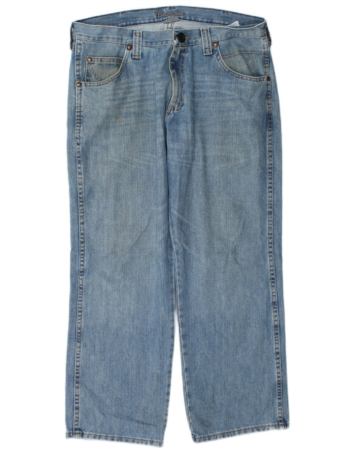 Jeans dritti da uomo Wrangler W36 L30 cotone blu