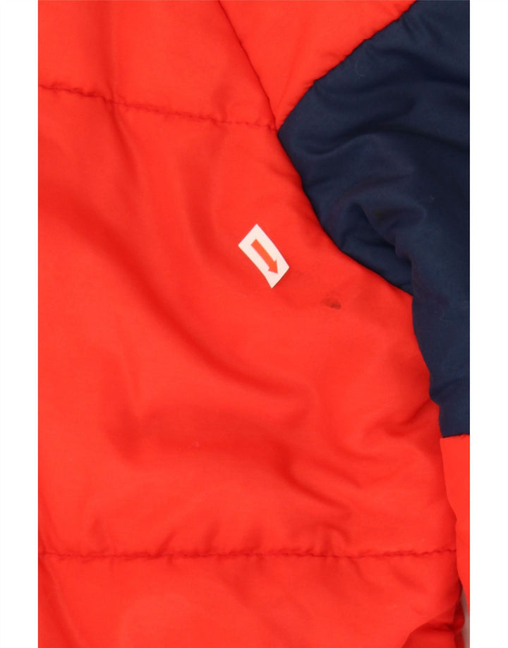 VINTAGE Mens Padded Jacket UK 36 Small Red Colourblock Nylon Vintage Vintage and Second-Hand Vintage from Messina Hembry 