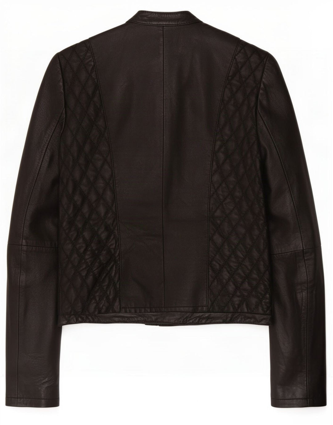 Giacca da motociclista da donna Zara UK 10 piccola in pelle nera