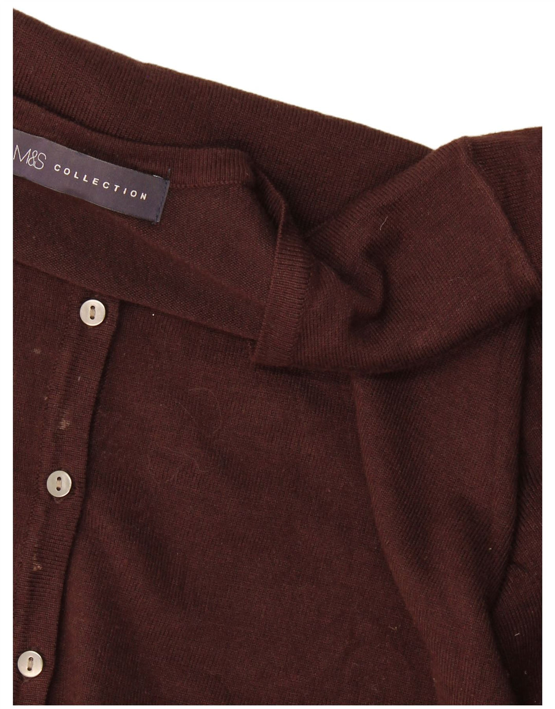 Maglione cardigan da donna Marks & Spencer UK 16 grande marrone