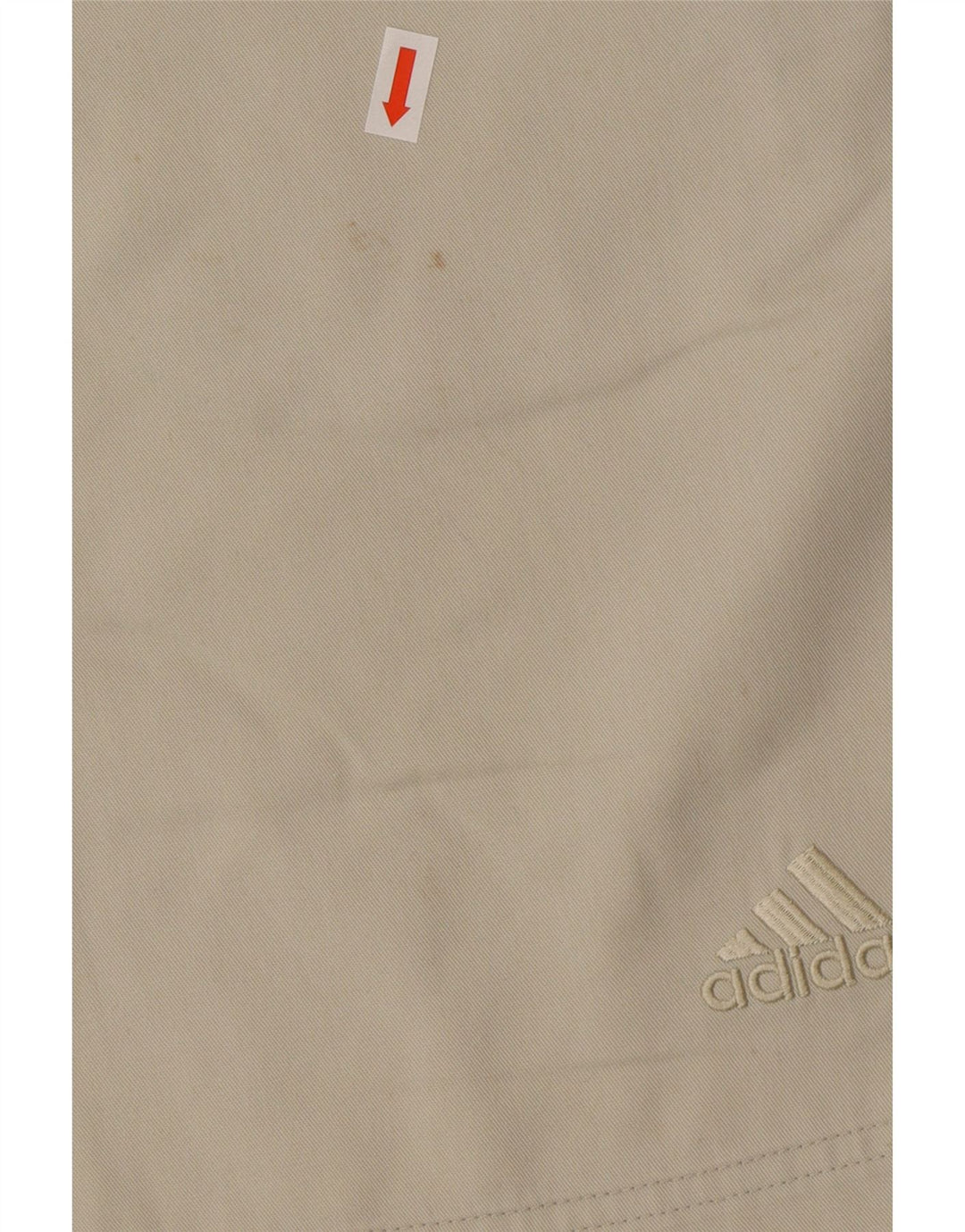 Pantaloncini chino da uomo Adidas Large W34 poliestere beige