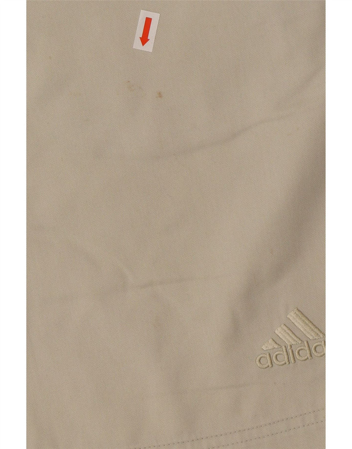 Pantaloncini chino da uomo Adidas Large W34 poliestere beige
