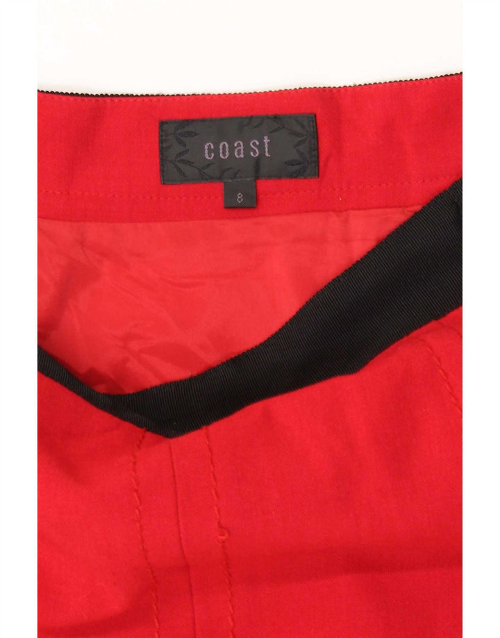 Minigonna da donna Coast UK 8 Small W26 Poliestere color block rosso