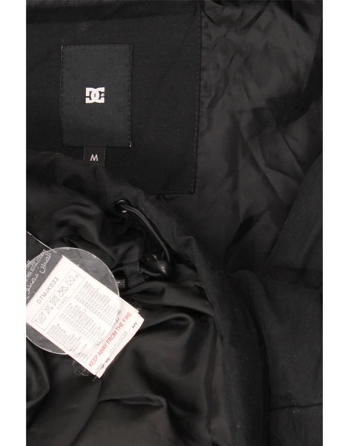 Giacca imbottita con cappuccio da uomo DC UK 38 cotone nero medio