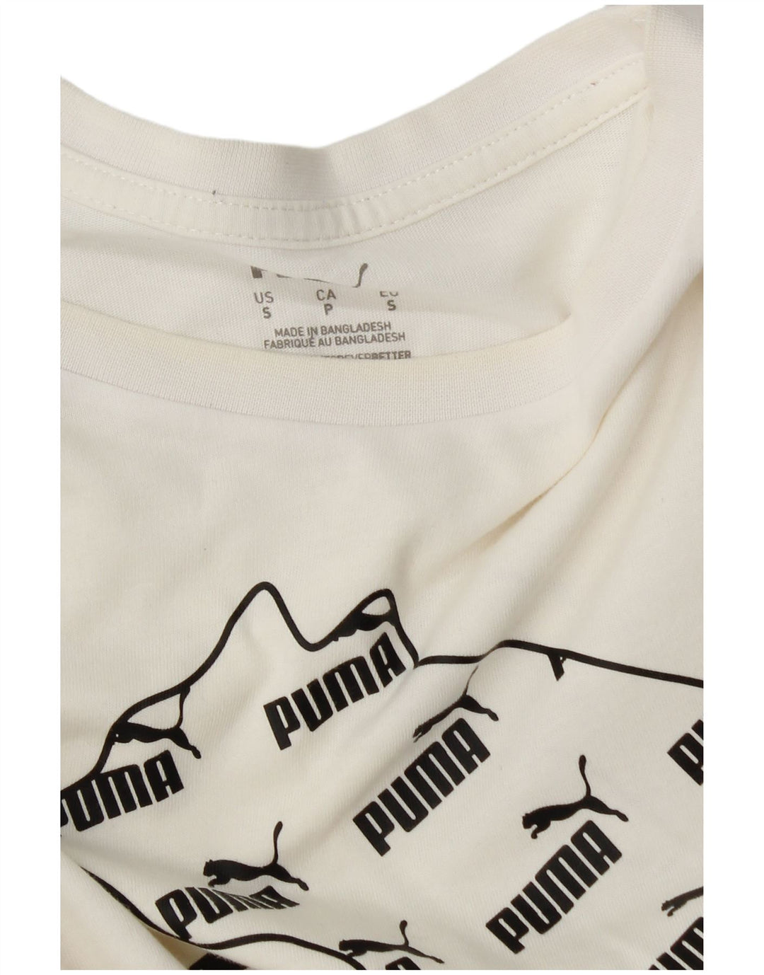 T-shirt grafica da uomo Puma Small bianca