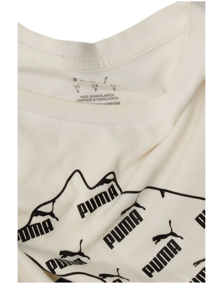 T-shirt grafica da uomo Puma Small bianca