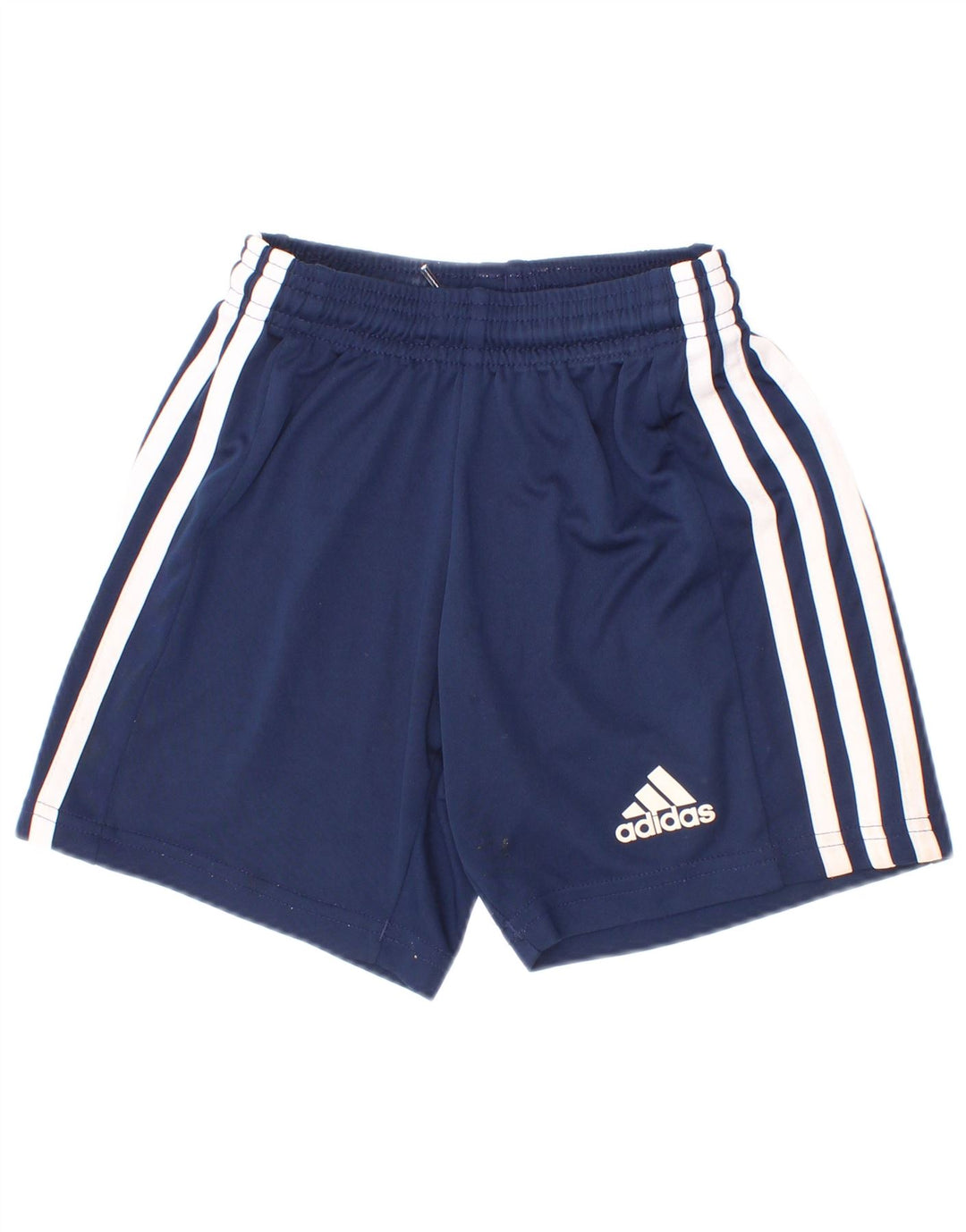 Pantaloncini sportivi Adidas Aeroready da ragazzo 5-6 anni in poliestere blu navy