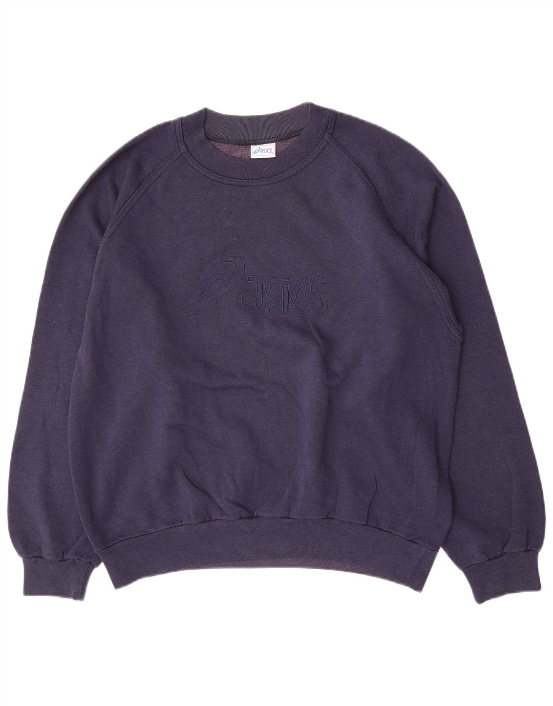Felpa da uomo Asics, maglione piccolo, in cotone blu navy