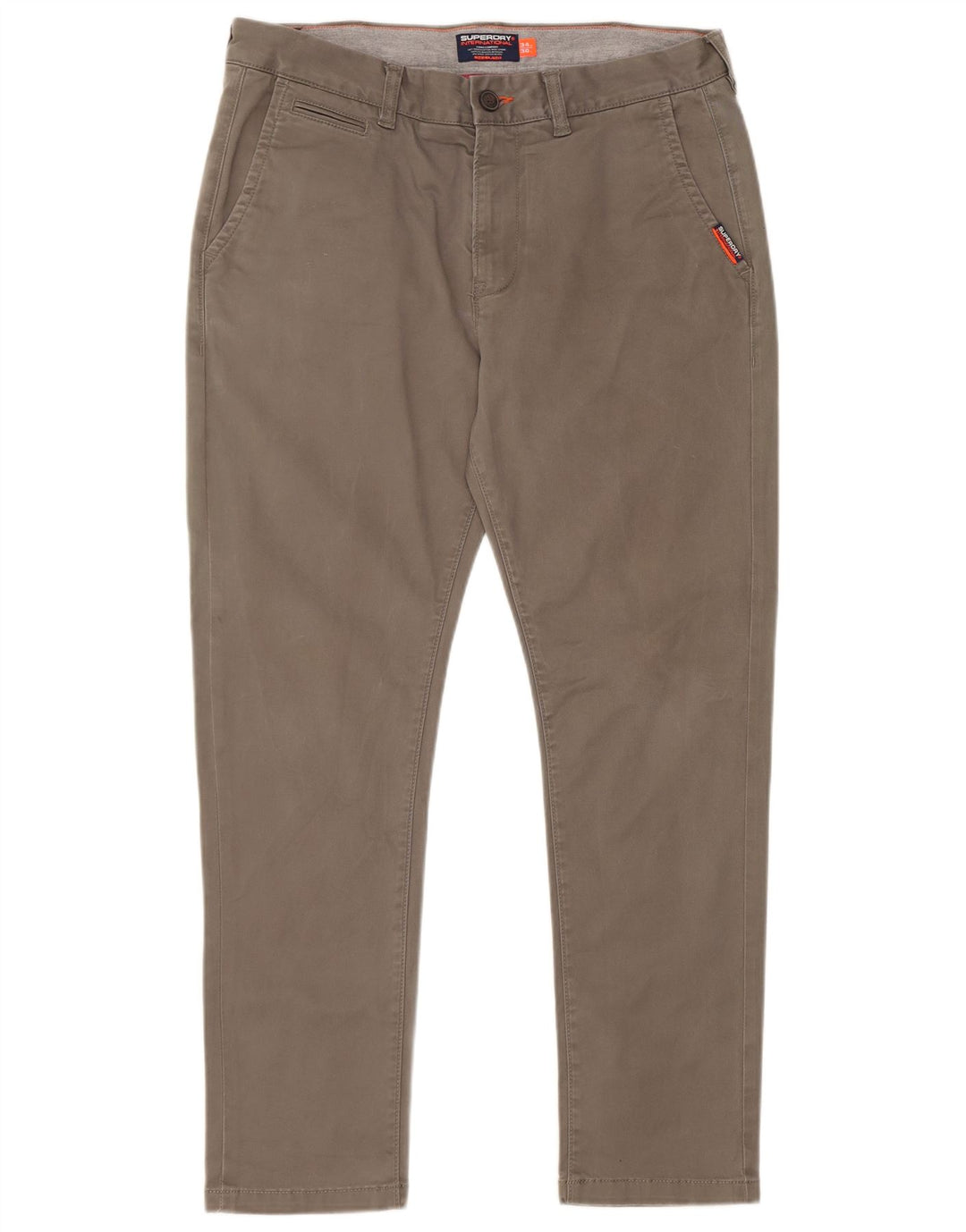 Pantaloni cargo slim da uomo Superdry W34 L30 cotone kaki