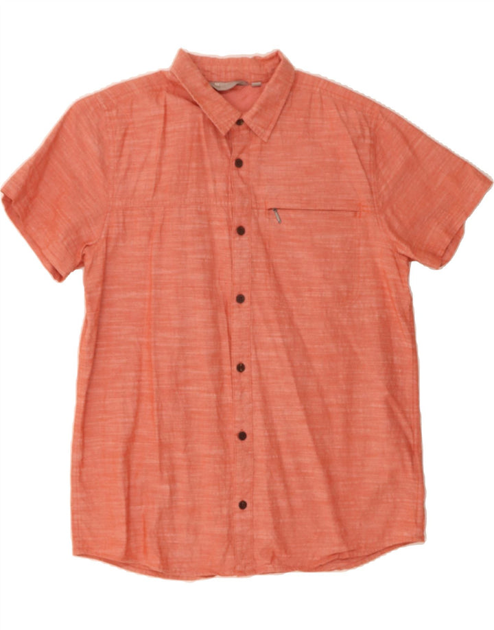 MOUNTAIN WAREHOUSE Mens Short Sleeve Shirt Large Orange Flecked Cotton Vintage Mountain Warehouse and Second-Hand Mountain Warehouse from Messina Hembry 