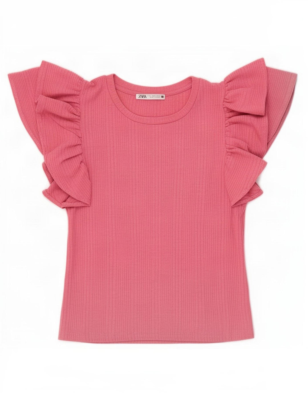 Top corto in camicetta corta da donna Zara UK 8 piccolo rosa