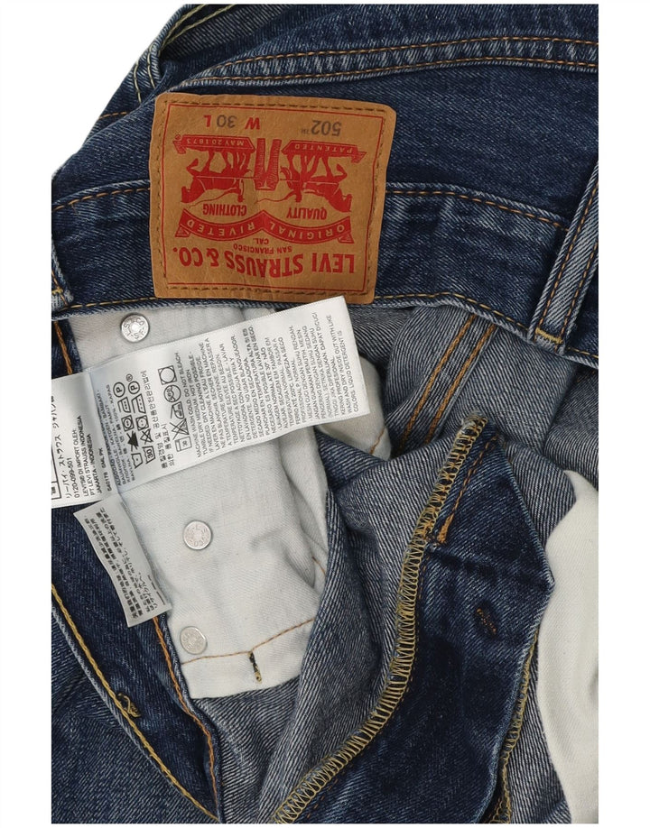 LEVI'S Pantaloncini di jeans 502 da uomo W30 Cotone blu medio