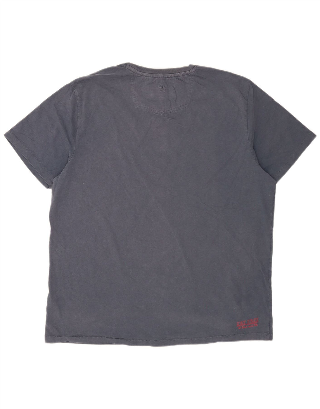 T-shirt grafica da uomo Fat Face Top XL in cotone blu navy
