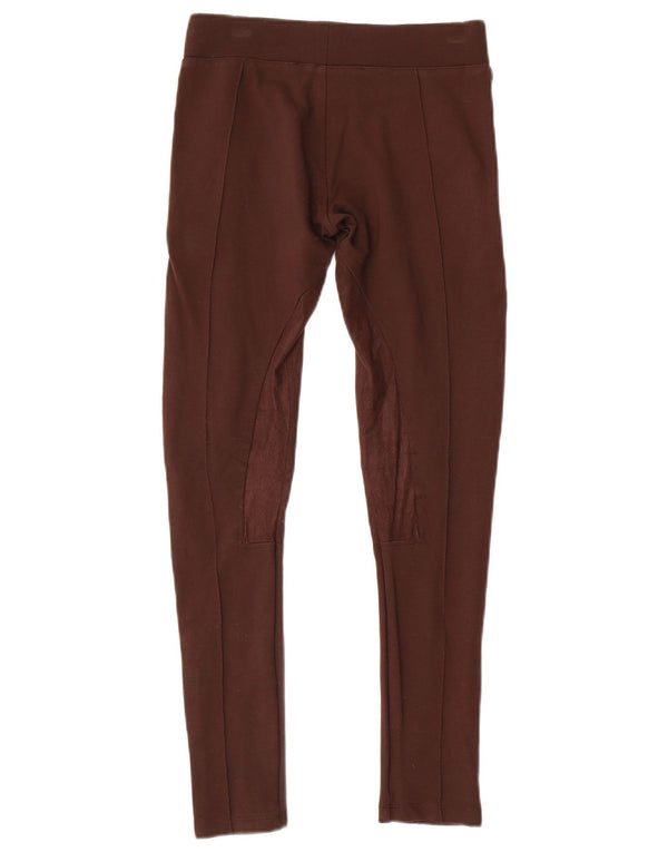 Pantaloni casual da equitazione skinny da donna Zara UK 6 XS Marrone