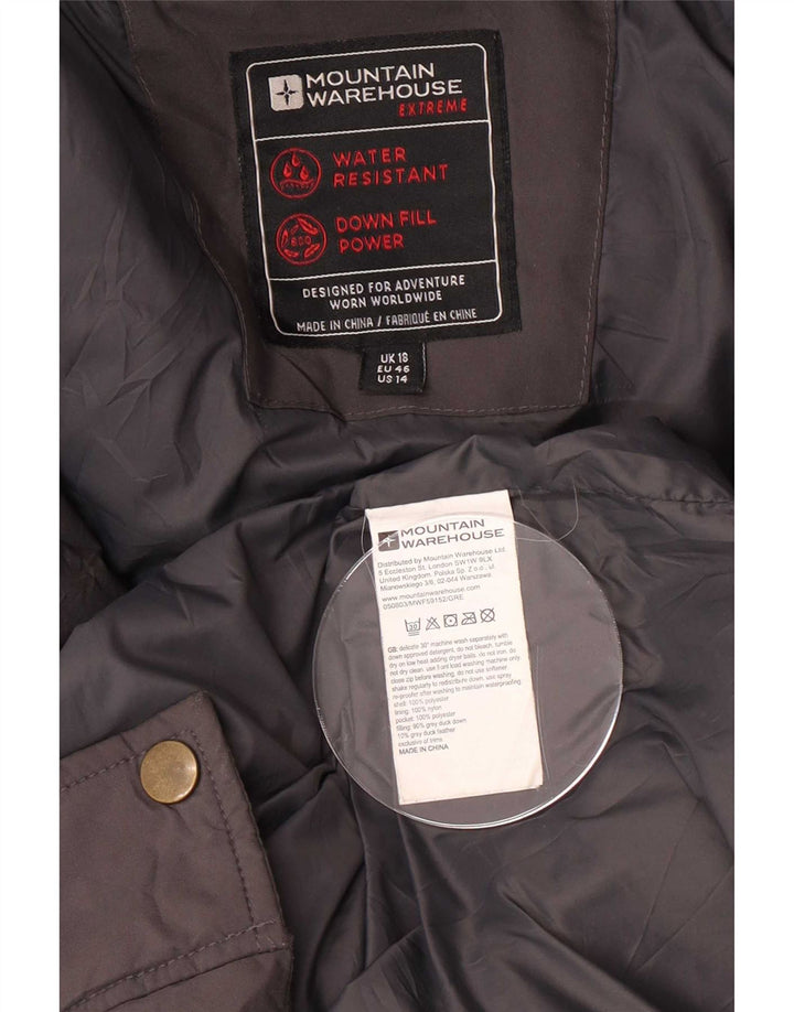 Cappotto imbottito con cappuccio da donna Mountain Warehouse UK 18 XL Poliestere grigio