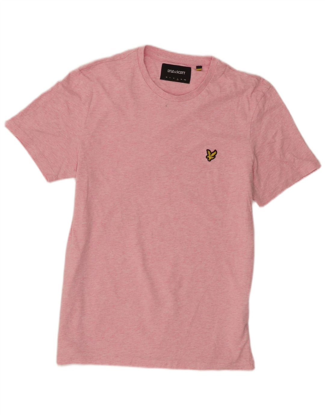 Lyle & Scott T-shirt da uomo Top grande in cotone chiazzato rosa