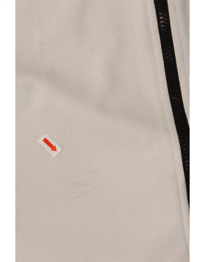 Giacca da ginnastica grafica da uomo Puma Large bianca in poliestere