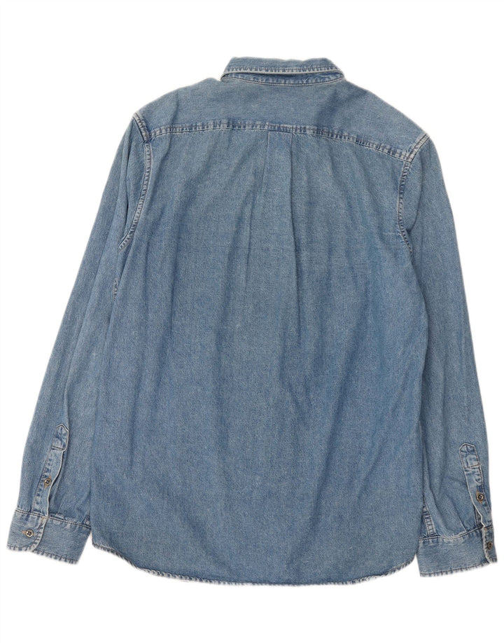 Camicia di jeans da uomo Diesel XL in cotone blu