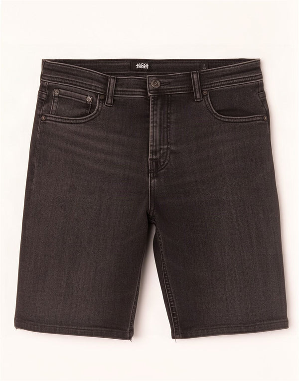 Pantaloncini di jeans regolari da ragazzo Jack & Jones 14-15 anni W28 neri