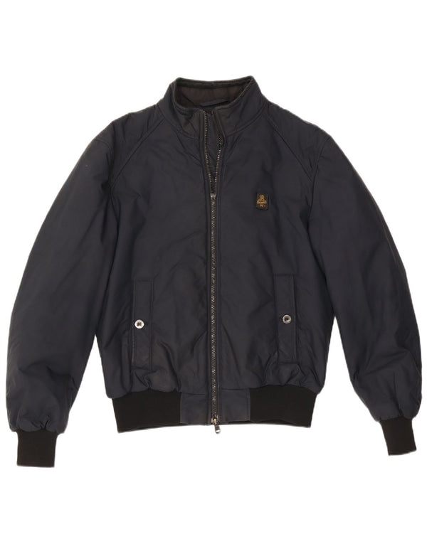 Giubbotto bomber da uomo Refrigiwear UK 40 Large in nylon blu navy