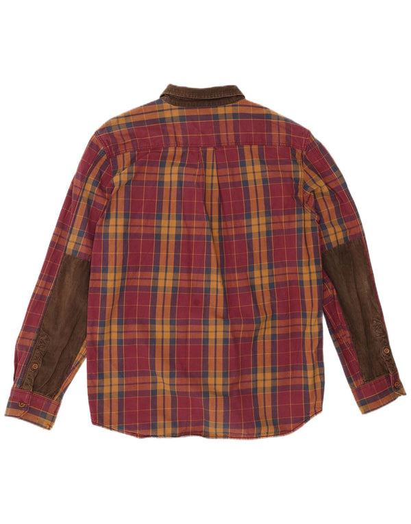 Camicia da uomo Vans a quadri bordeaux grandi