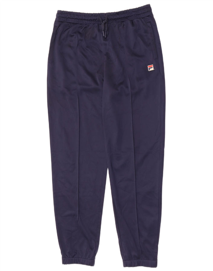 Pantaloni da tuta da uomo Fila Joggers medio poliestere blu navy