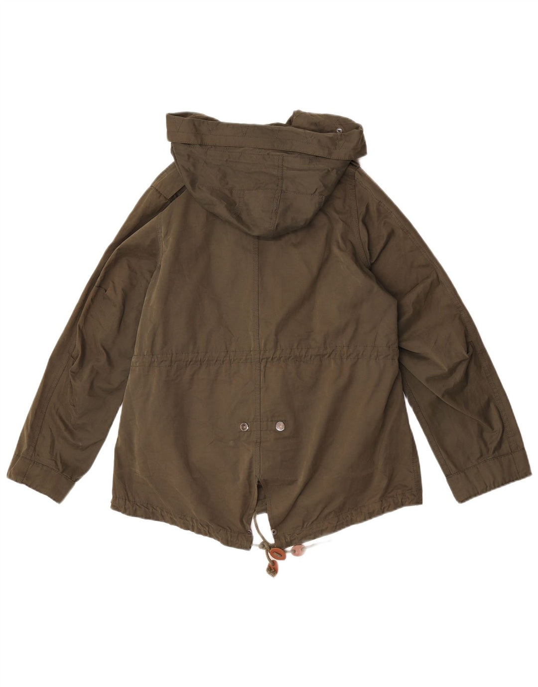 Giacca Parka con cappuccio da donna Zara UK 36 piccola nylon verde