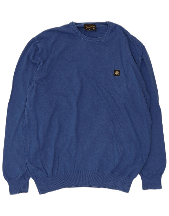 Refrigiwear Maglione girocollo da uomo girocollo grande blu