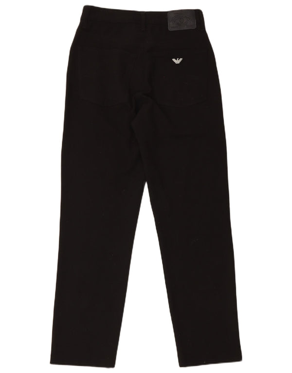 Pantaloni casual slim da donna Armani W31 L31 in lana nera