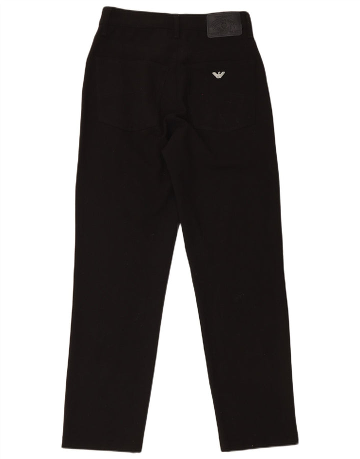 Pantaloni casual slim da donna Armani W31 L31 in lana nera