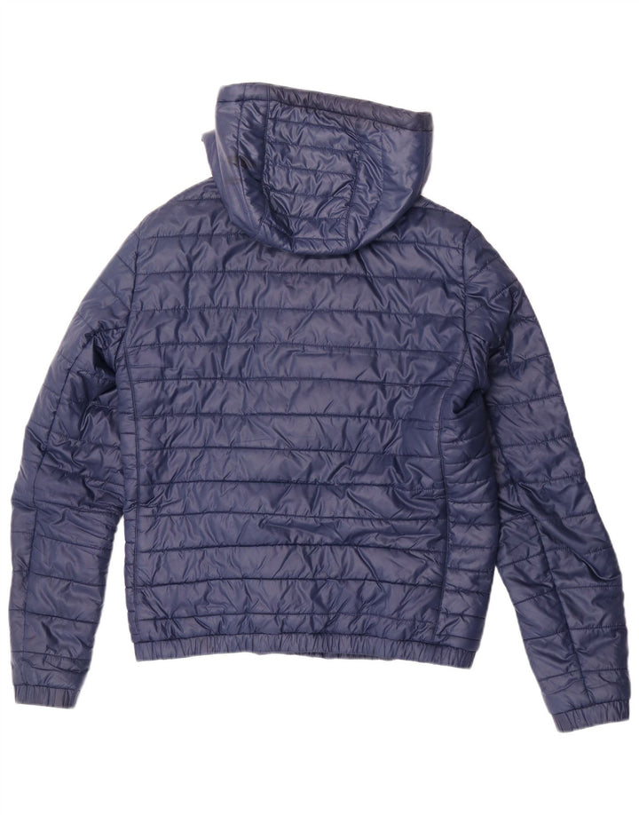 Giacca imbottita con cappuccio da uomo Puma UK 36 Small Blu Colourblock Poliestere