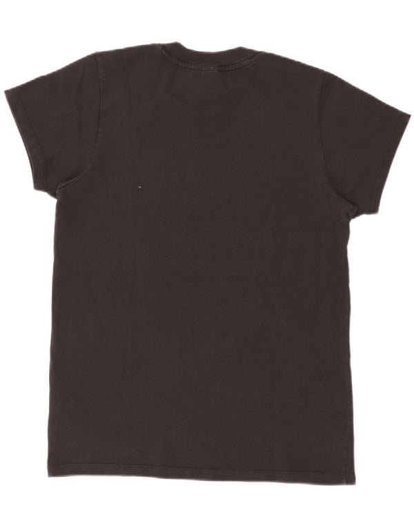 T-shirt grafica oversize da donna Adidas UK 6 XS cotone nero
