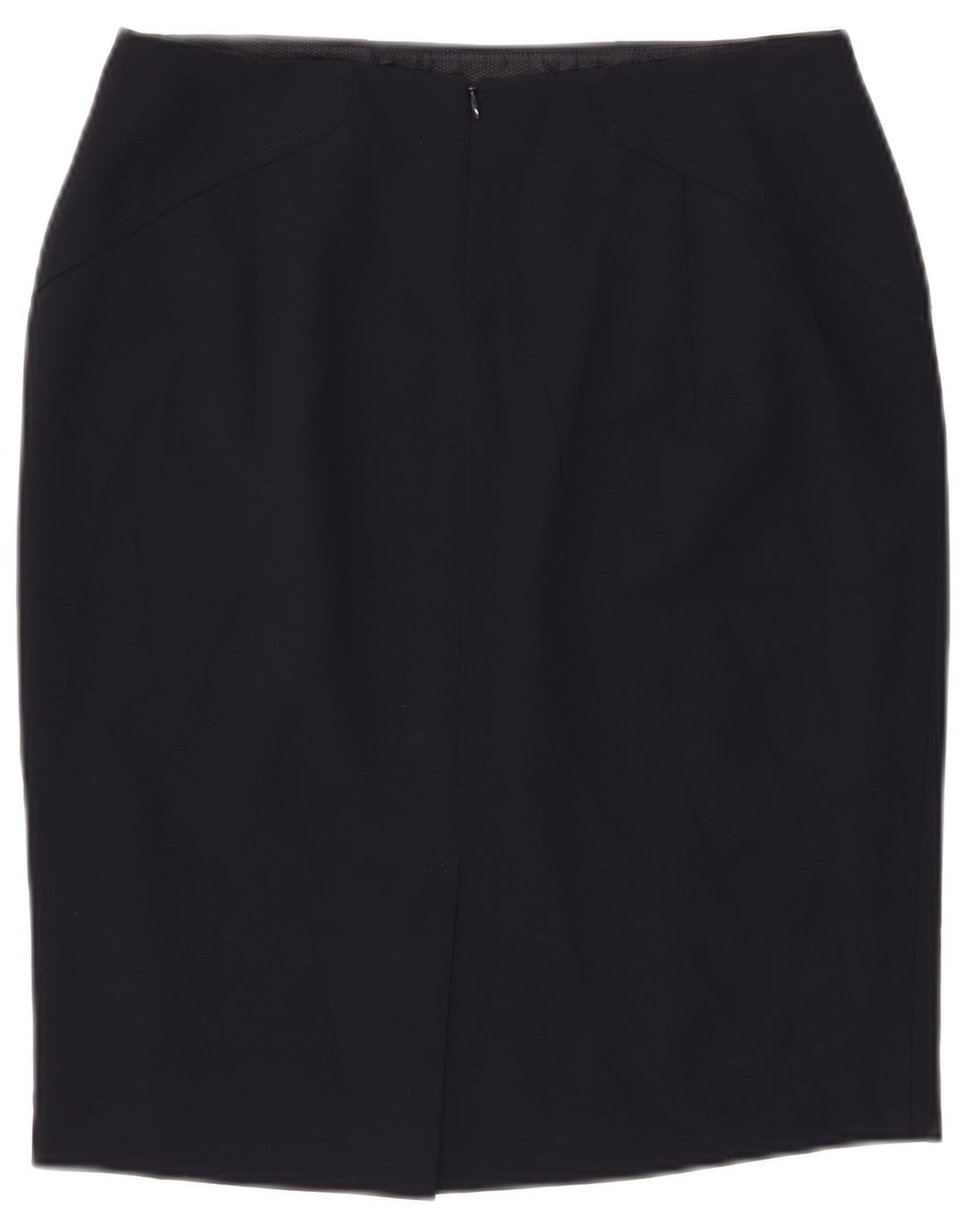 Gonna a tubino da donna John Lewis UK 12 media W30 poliestere blu navy