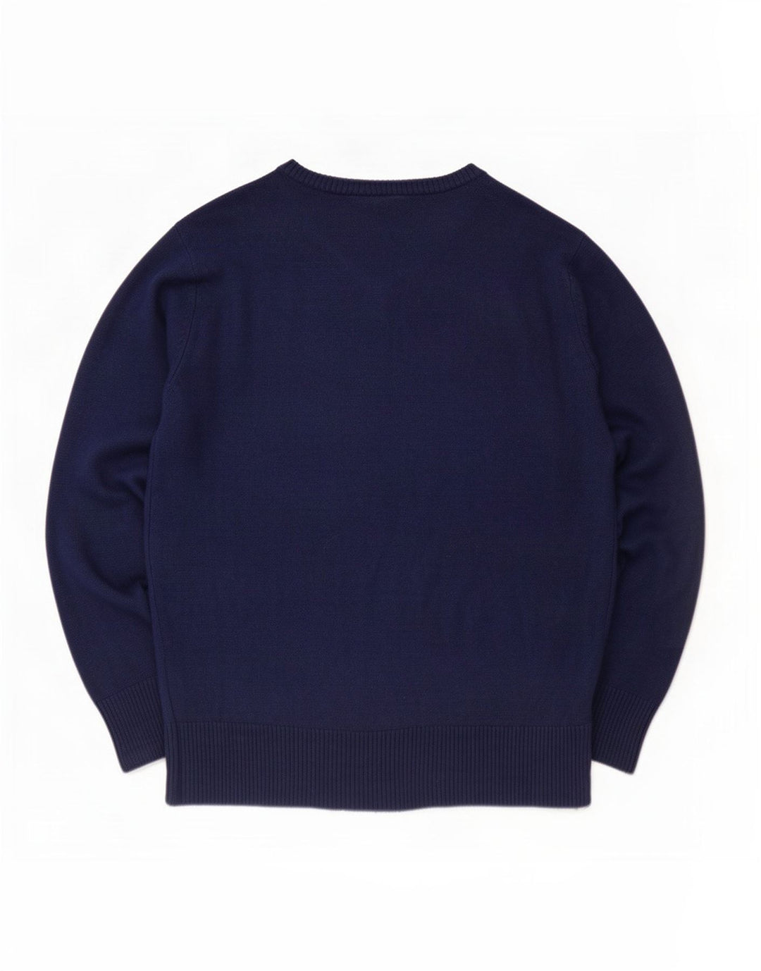 Maglione da uomo con scollo a V Lotto piccolo in acrilico blu navy