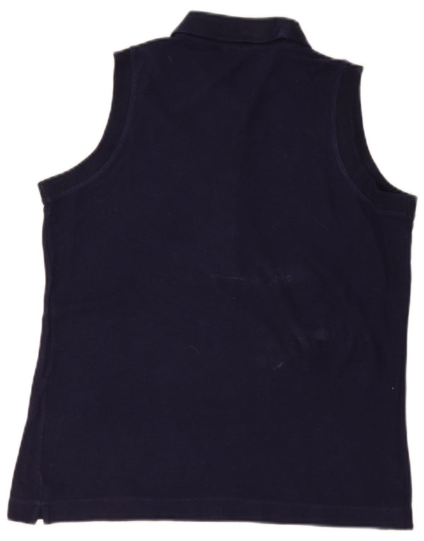 Polo senza maniche da donna Fila UK 14 Large in cotone blu navy