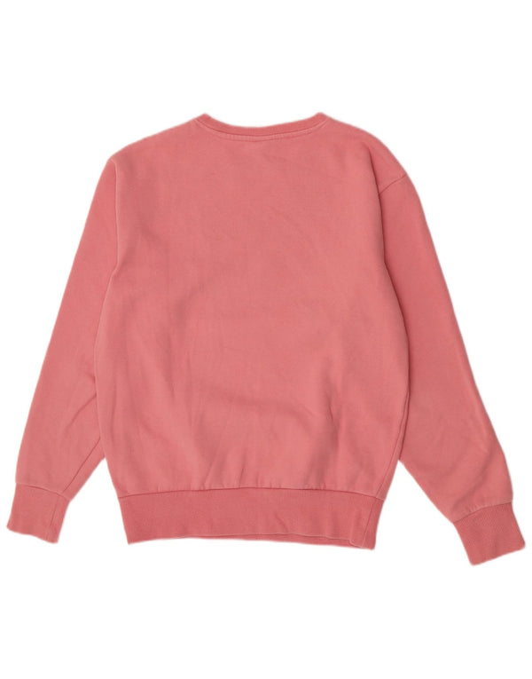 Felpa grafica da donna Ellesse Jumper UK 10 Small Pink Cotton