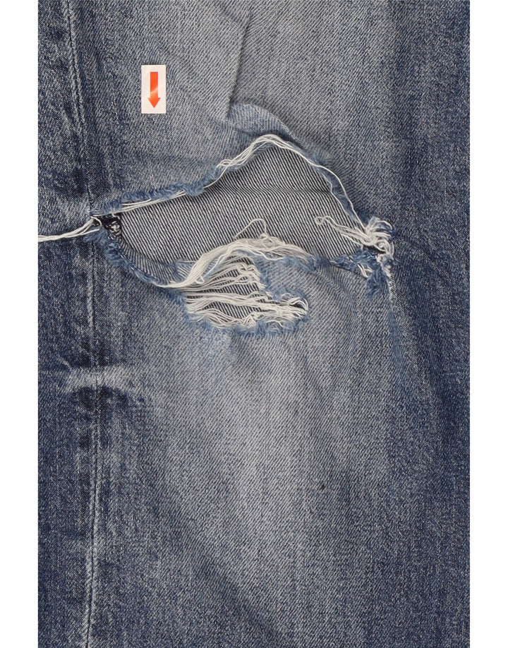 Levi's Uomo 514 Jeans dritti invecchiati W32 L30 Cotone blu